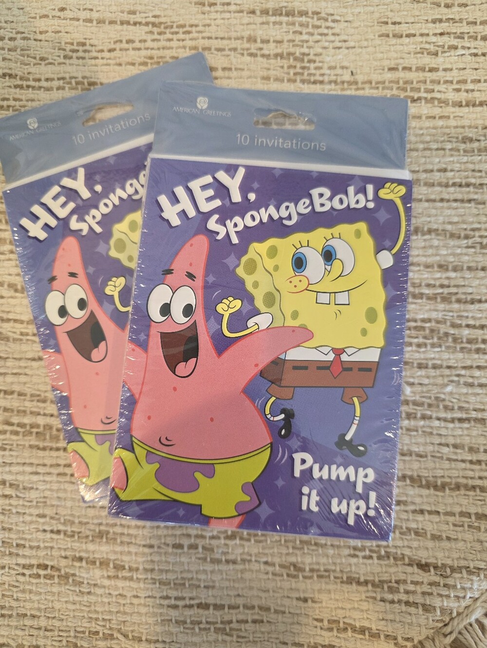 New! Sponge Bob Party Invitations 2005 American Greetings